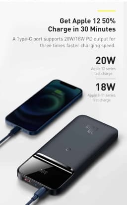 Pin sạc dự phòng 10000mAh Type C PD QC 3.0 67W Baseus EnerFill FC41 E0028P kèm Cáp Type C - Giá rẻ nhất hôm nay - Ảnh 10