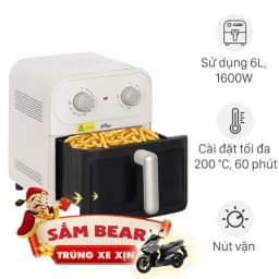 Nồi chiên không dầu Bear 6 lít BAF-P63W1