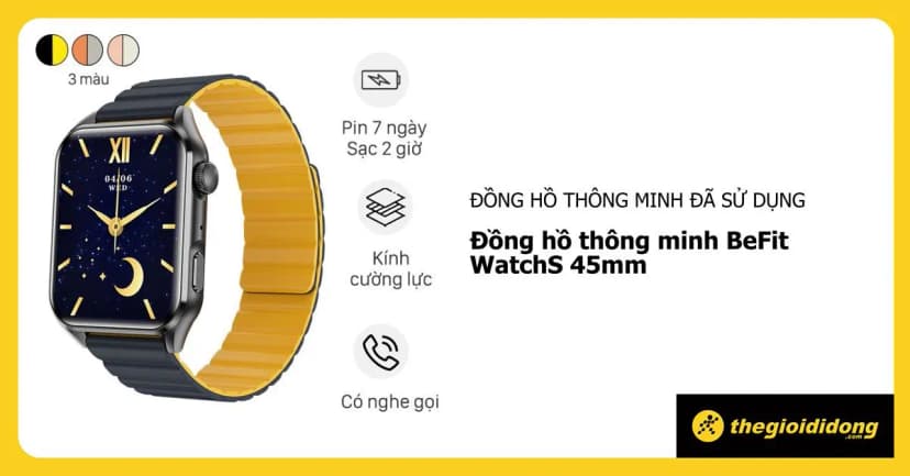 So sánh giá Đồng hồ thông minh BeFit WatchS 45mm dây silicone - Tìm sản phẩm giá rẻ nhất - Ảnh 14