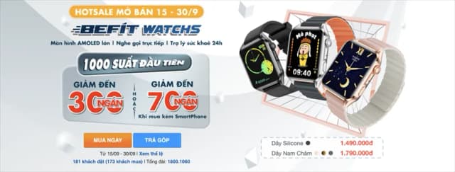 Top 1 so sánh giá Đồng hồ thông minh BeFit WatchS 45mm dây silicone - Tìm sản phẩm giá rẻ nhất - Ảnh 15