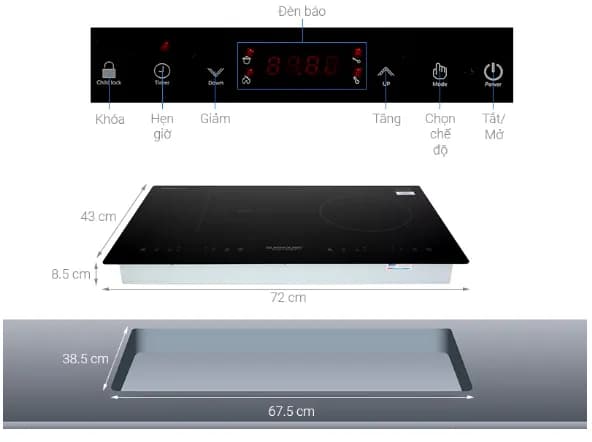 Top 1 so sánh giá Bếp từ hồng ngoại lắp âm Sunhouse SHB9105MT - Tìm sản phẩm giá rẻ nhất - Ảnh 37
