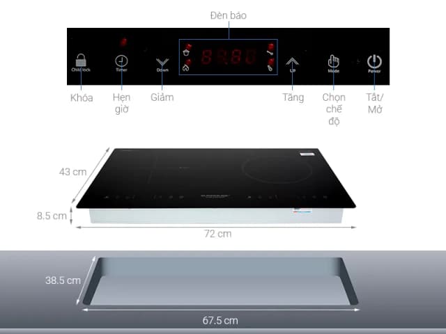 Top 1 so sánh giá Bếp từ hồng ngoại lắp âm Sunhouse SHB9105MT - Tìm sản phẩm giá rẻ nhất - Ảnh 8