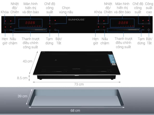 Top 1 so sánh giá Bếp từ hồng ngoại lắp âm Sunhouse SHB9105MT - Tìm sản phẩm giá rẻ nhất - Ảnh 75