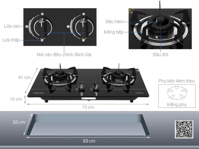 So sánh giá Bếp ga âm Sakura SG-M522GB rẻ nhất? - Ảnh 11