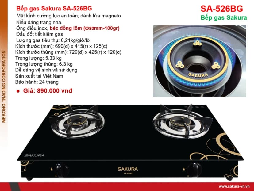 Bếp ga âm Sakura SG-M522GB - Giá rẻ nhất hôm nay - Ảnh 13