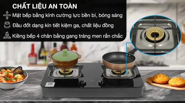 So sánh giá Bếp ga đôi Electrolux ETG7256GKR rẻ nhất? - Ảnh 5