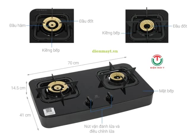 So sánh giá Bếp ga đôi Electrolux ETG7266GKR rẻ nhất? - Ảnh 9