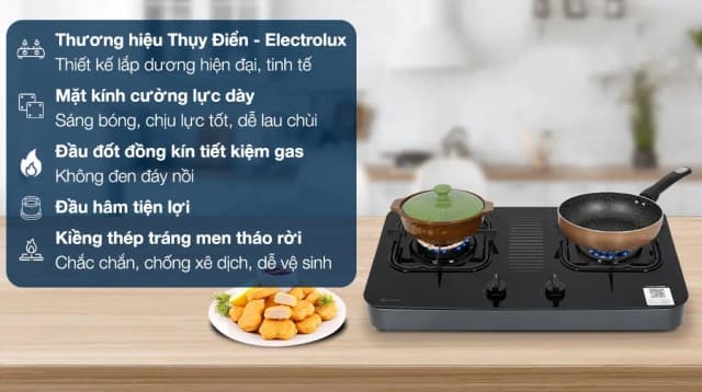 So sánh giá Bếp ga đôi Electrolux ETG7267GKR rẻ nhất? - Ảnh 5