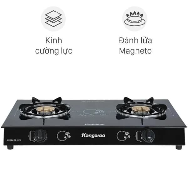 So sánh giá Bếp ga đôi Kangaroo KG207G rẻ nhất? - Ảnh 3