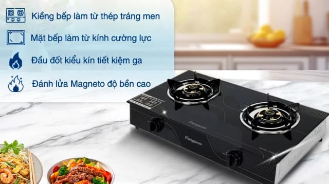 So sánh giá Bếp ga đôi Kangaroo KGGS69G6 rẻ nhất? - Ảnh 3