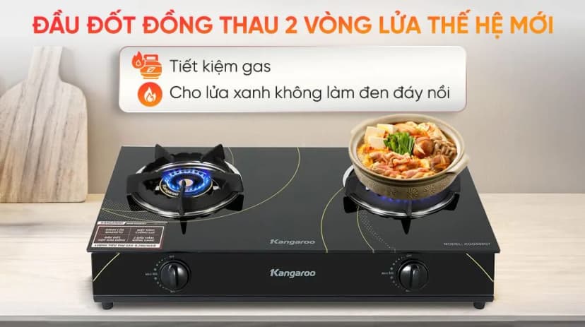 So sánh giá Bếp ga đôi Kangaroo KGGS69G7 - Tìm sản phẩm giá rẻ nhất - Ảnh 4