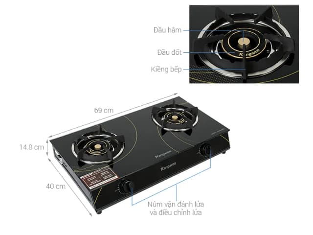 So sánh giá Bếp ga đôi Kangaroo KGGS69G7 rẻ nhất? - Ảnh 7