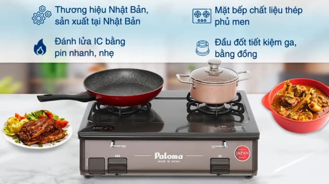So sánh giá Bếp ga đôi Paloma PA-J61PE (BR) rẻ nhất? - Ảnh 7
