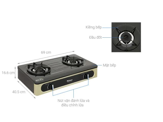 So sánh giá Bếp ga đôi Paloma PA-V71EG rẻ nhất? - Ảnh 3