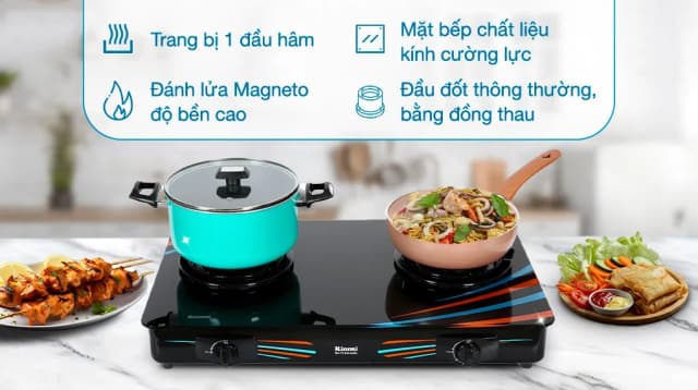 So sánh giá Bếp ga đôi Rinnai RV-715Slim(GL-SC) rẻ nhất? - Ảnh 19