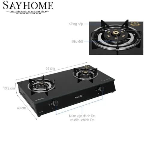 So sánh giá Bếp ga đôi Sakura SA-717PG rẻ nhất? - Ảnh 10