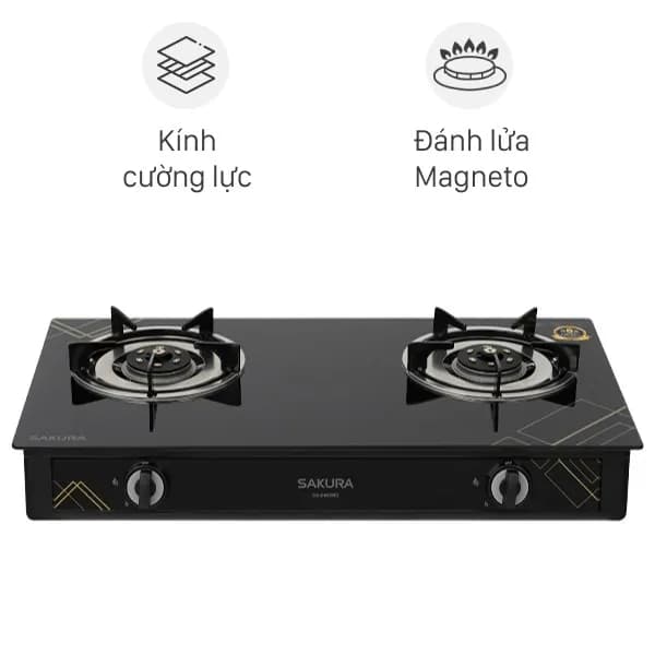 So sánh giá Bếp ga đôi Sakura SA-D602BG rẻ nhất? - Ảnh 2