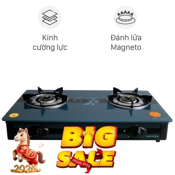 So sánh giá Bếp ga đôi Sakura SA-D602BG rẻ nhất? - Ảnh 8