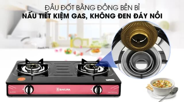 So sánh giá Bếp ga đôi Sakura SA-D802HG rẻ nhất? - Ảnh 6