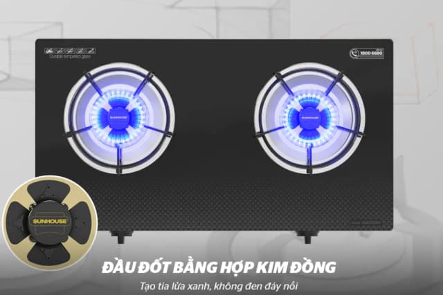 So sánh giá Bếp ga đôi Sunhouse Mama MMB3569MT rẻ nhất? - Ảnh 13