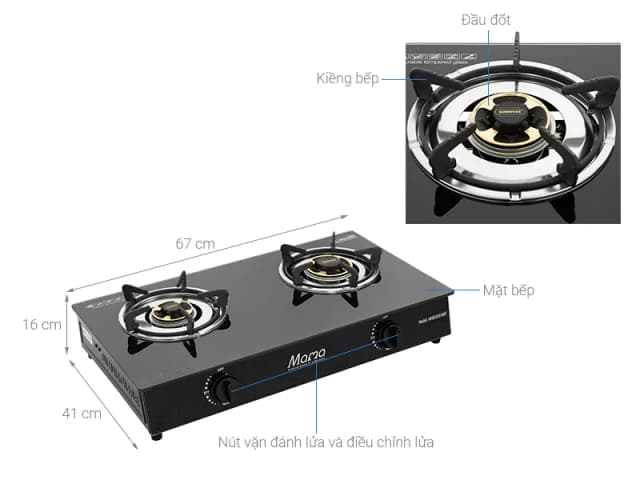 So sánh giá Bếp ga đôi Sunhouse Mama MMB3569MT rẻ nhất? - Ảnh 3