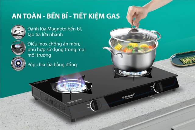 So sánh giá Bếp ga đôi Sunhouse SHB3105MD rẻ nhất? - Ảnh 10