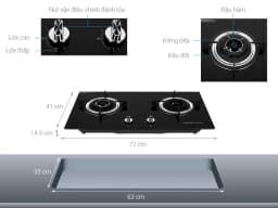 Bếp ga âm Sakura SG-2525GB