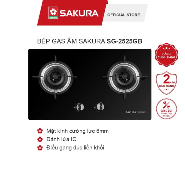 So sánh giá Bếp ga âm Sakura SG-2525GB rẻ nhất? - Ảnh 12