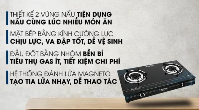 So sánh giá Bếp ga đôi Duxton DG-368 rẻ nhất? - Ảnh 12