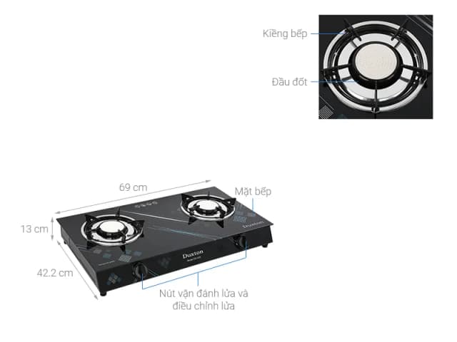 So sánh giá Bếp ga đôi Duxton DG-430 rẻ nhất? - Ảnh 5
