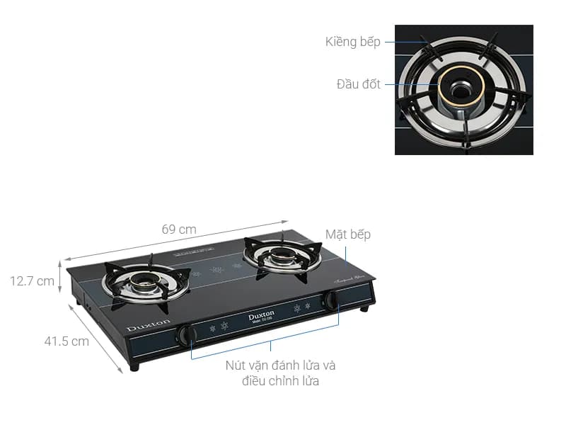 So sánh giá Bếp ga đôi Duxton DG-595 - Tìm sản phẩm giá rẻ nhất - Ảnh 2