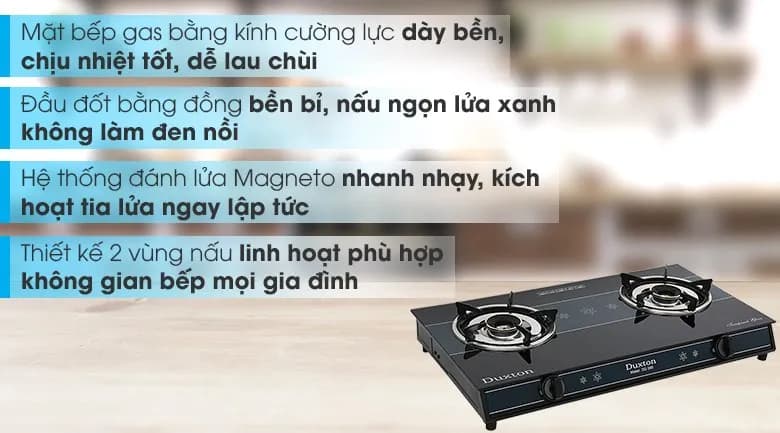 So sánh giá Bếp ga đôi Duxton DG-595 - Tìm sản phẩm giá rẻ nhất - Ảnh 6
