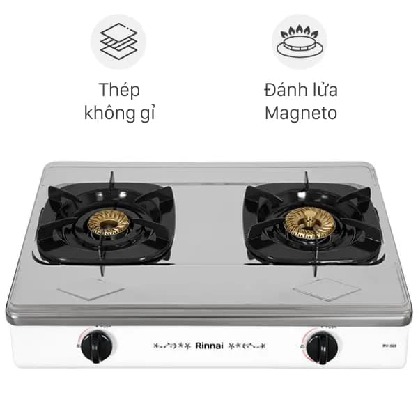So sánh giá Bếp gas đôi Rinnai RV-365(SW)N rẻ nhất? - Ảnh 6