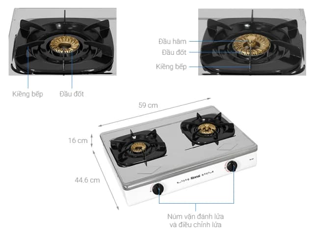 So sánh giá Bếp gas đôi Rinnai RV-365(SW)N rẻ nhất? - Ảnh 9