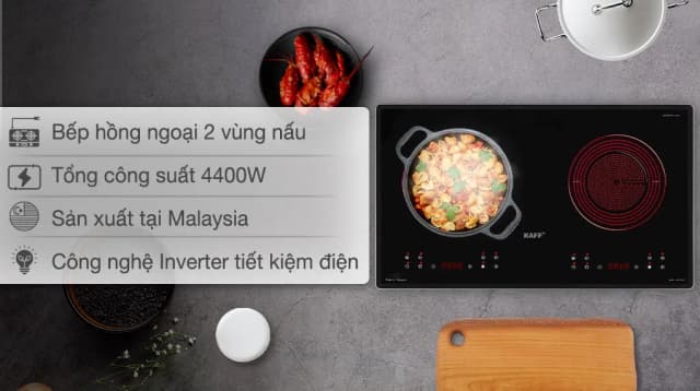 So sánh giá Bếp hồng ngoại đôi âm KAFF KAFF KF-073CC 4400W rẻ nhất? - Ảnh 6