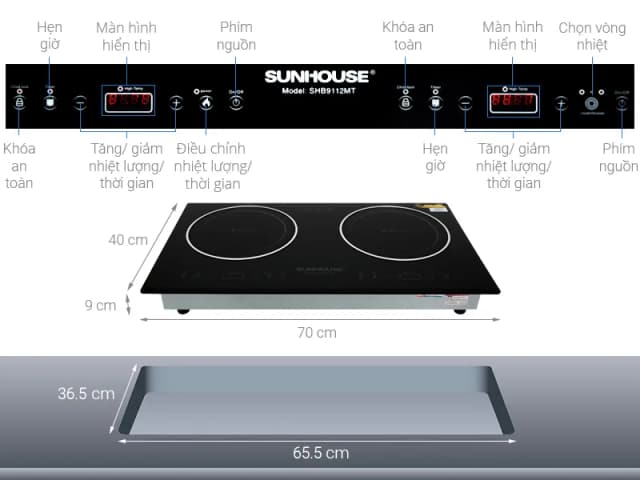So sánh giá Bếp hồng ngoại đôi âm Sunhouse SHB9112MT 3600W rẻ nhất? - Ảnh 11