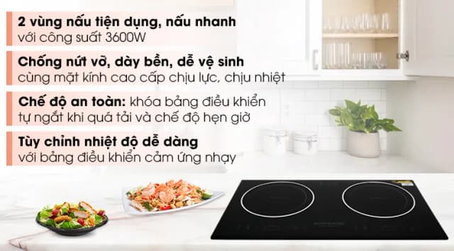 So sánh giá Bếp hồng ngoại đôi âm Sunhouse SHB9112MT 3600W rẻ nhất? - Ảnh 8
