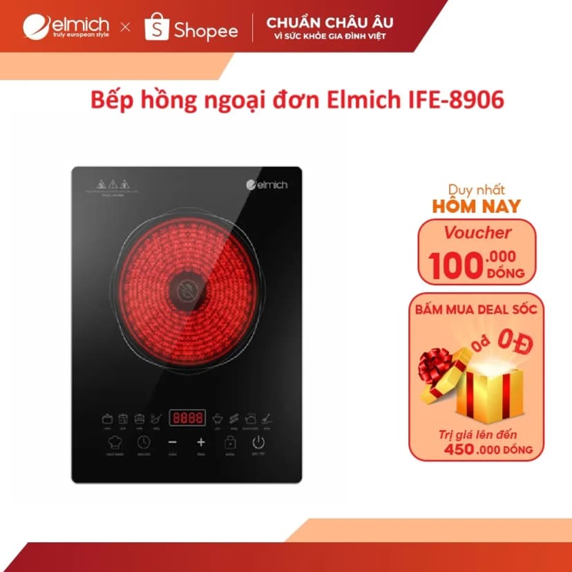 So sánh giá Bếp hồng ngoại đơn Elmich IFE-8906 2100W - Tìm sản phẩm giá rẻ nhất - Ảnh 13