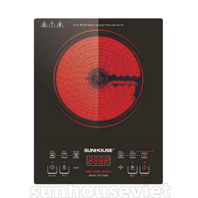 So sánh giá Bếp hồng ngoại đơn Sunhouse SHD6006A 2000W rẻ nhất? - Ảnh 2