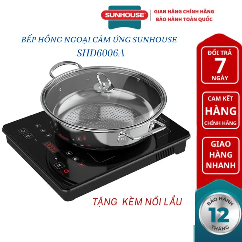 So sánh giá Bếp hồng ngoại đơn Sunhouse SHD6006A 2000W - Tìm sản phẩm giá rẻ nhất - Ảnh 18