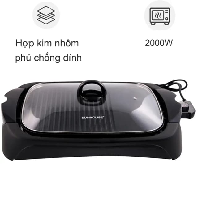 So sánh giá Bếp nướng điện Sunhouse SHD4602 rẻ nhất? - Ảnh 8