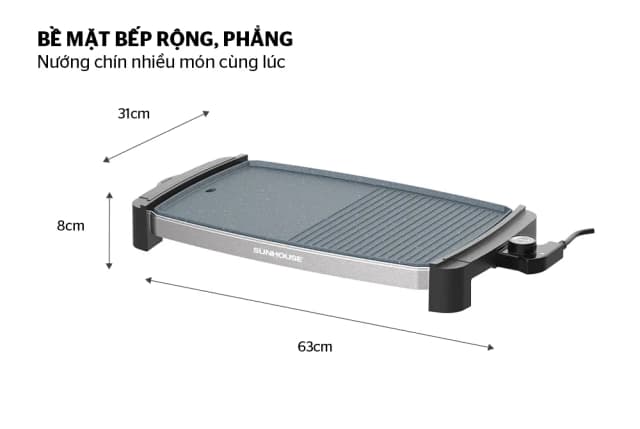 So sánh giá Bếp nướng điện Sunhouse SHD4612 rẻ nhất? - Ảnh 3
