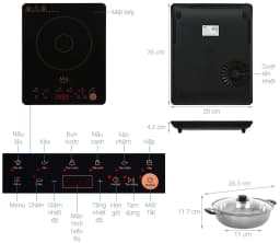 Bếp từ đơn AVA MD-DC01 2100W - Giá rẻ nhất hôm nay - Ảnh 5
