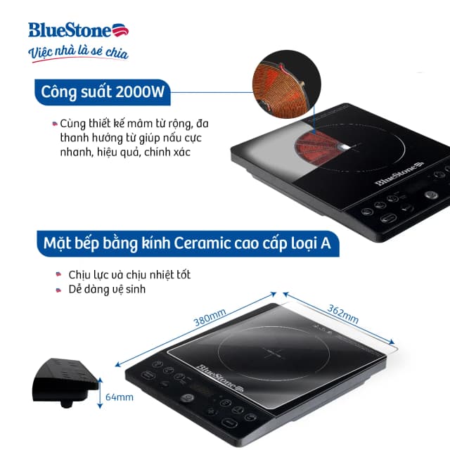 Top 1 so sánh giá Bếp từ đơn BlueStone ICB-6609 2000W - Tìm sản phẩm giá rẻ nhất - Ảnh 10