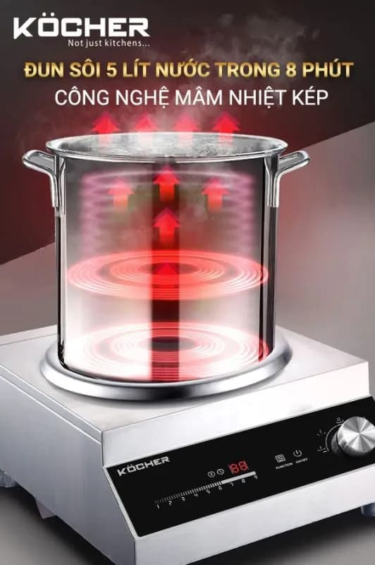 Top 1 so sánh giá Bếp từ công nghiệp Kocher CI-3500C 3500W - Tìm sản phẩm giá rẻ nhất - Ảnh 18