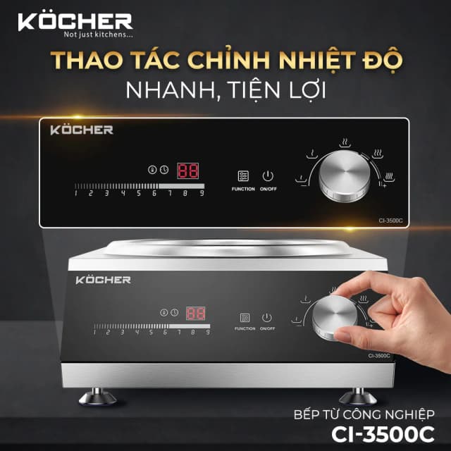 Top 1 so sánh giá Bếp từ công nghiệp Kocher CI-3500C 3500W - Tìm sản phẩm giá rẻ nhất - Ảnh 3