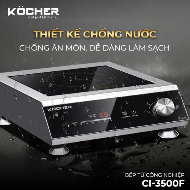 Top 1 so sánh giá Bếp từ công nghiệp Kocher CI-3500F 3500W - Tìm sản phẩm giá rẻ nhất - Ảnh 2