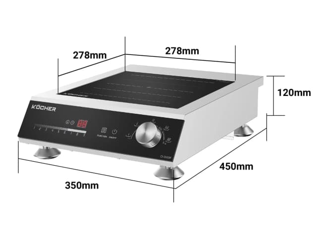 Top 1 so sánh giá Bếp từ công nghiệp Kocher CI-3500F 3500W - Tìm sản phẩm giá rẻ nhất - Ảnh 16