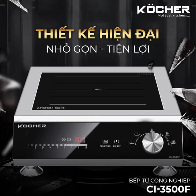 Top 1 so sánh giá Bếp từ công nghiệp Kocher CI-3500F 3500W - Tìm sản phẩm giá rẻ nhất - Ảnh 4