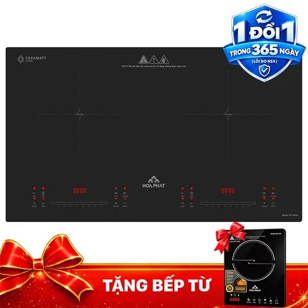 Bếp từ đôi âm Hòa Phát HPC 3D16H 4800W - Ảnh 36